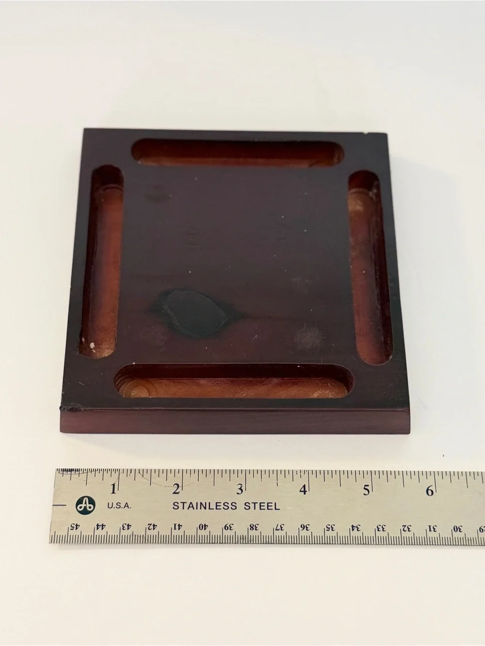 Glass Photo Coaster Set - 4 coasters with wooden base